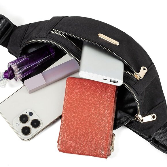 Fanny Pack Waist Pack - Waterproof Sling Crossbody Bag for Running Sports Travel - Picture 6 of 7